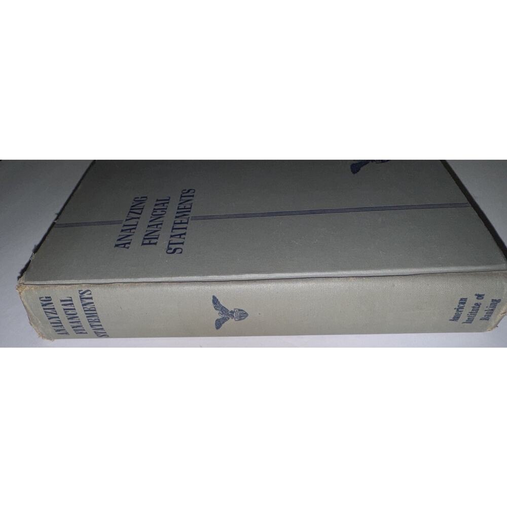 Analyzing Financial Statements by Carlisle R Davis & Edward F Gee (1956 HC) - Picture 2 of 10